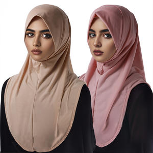 Multi colores cristal Lino suelto lujo musulmán señora instantáneo Hijab Oriente Medio transpirable instantáneo listo Hijabs 2025 - Product Image 1
