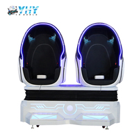 YHY Commercial Kids Arcade Park Roller Coaster Game Machine 9D Simulador Cinema 2 Seats Virtual Reality 9d egg chair
