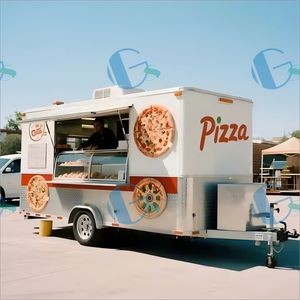 مقطورة مع ثلاجة تحت الطاولة لأوروبا شاحنة مقطورة طعام مع مطبخ كامل للبيع - Product Image 6