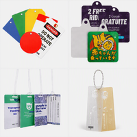 Fabricant d'étiquettes suspendues en PVC découpées sur mesure, étiquettes de sécurité LOTO, étiquettes de bagages en PVC, étiquettes transparentes givrées avec logo et chaîne à billes