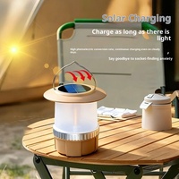 Lanterne de camping solaire OEM à manivelle, rechargeable USB-C, LED, en ABS, avec crochet, pour tente, éclairage extérieur d'urgence, portable, logo personnalisé