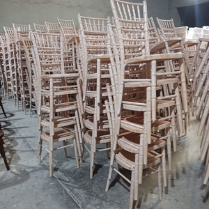 Chaise Chiavari en bois pour événements de mariage, vente chaude, chaise de mariage de luxe en bois massif pour événements, vente en gros - Product Image 2