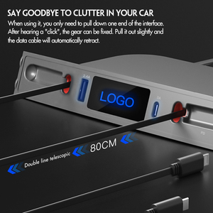 2021 2023 Tesla Model 3/Y Multi-Port 4-<span class=keywords><strong>in</strong></span>-1 <span class=keywords><strong>USB</strong></span> Docking Station 2 Pd Nhanh Chóng Sạc Cáp <span class=keywords><strong>USB</strong></span> Car Charger Hub FCC Chứng Nhận - Product Image 3