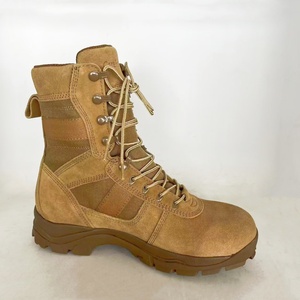 <span class=keywords><strong>Botas</strong></span> Tácticas de Cuero Marrón Coyote para <span class=keywords><strong>Martin</strong></span>, Diseño Impermeable para el Desierto con Cordones - Product Image 2