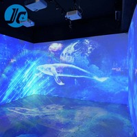 Projecteur portable Nouveaux produits chauds Projection de sol interactive d'hologramme 3D Projection de sol interactive mobile