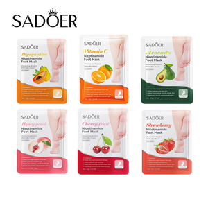 Vente en gros de masque pour les pieds à la niacinamide à base de plantes avocat crème hydratante parfum naturel collagène infusé pour le rajeunissement de la peau utilisation au <span class=keywords><strong>spa</strong></span> - Product Image 1