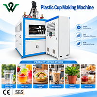 Machine de fabrication de gobelets en plastique PP PET à grande vitesse, certifiée CE, entièrement automatique, pour gobelets jetables d'eau et de yaourt, thermoformage
