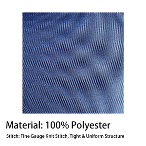 Tissu Oxford en polyester CMT 600D abordable et écologique, enduit PU, matériau non toxique pour équipement bleu marine - Product Image 4