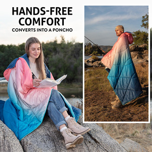 Manta para acampar hinchada usable de viaje al aire libre impermeable impresa personalizada con logotipo - Product Image 2