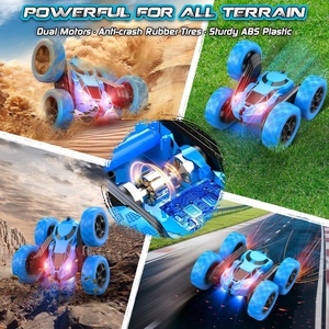 2.4GHz Electric <b>RC</b> Car Juguetes Carros Double Sided Rotating 360 Flips Racing Radio Remote <b>Control</b> Stunt Car for Kids - Product Image 6