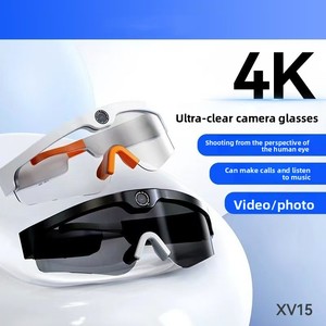 <span class=keywords><strong>Gafas</strong></span> Inteligentes XV15 con Marco Deportivo Negro/Blanco, Fotografía 4K HD, Grabadora de Conducción, Reproductor de Música - Product Image 5