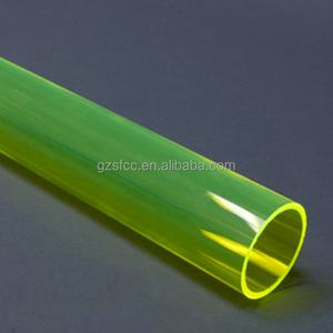 Tuyau en plastique acrylique transparent, tuyau en plastique ondulé coloré, tube acrylique translucide - Product Image 1