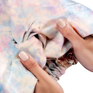 Gorros de Satén de Doble Capa con Diseño Trenzado para Mujer, Personalizados con Serigrafía, Ajustables, para Uso Diario, Estilo Formal, para Todas las Temporadas - Product Image 4