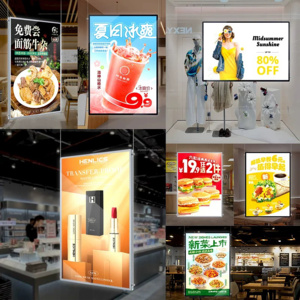 Tùy chỉnh siêu mỏng hai mặt <span class=keywords><strong>LED</strong></span> quảng cáo lightbox hiển thị dấu hiệu khung nhôm trong nhà treo kính bảng điều khiển phía trước - Product Image 5