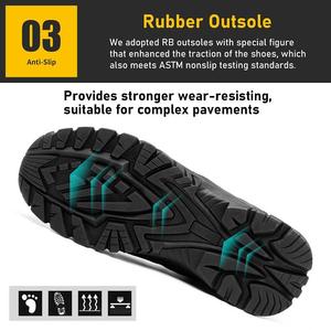 2024 léger respirant déodorant chaussures de travail été chaussures de sécurité hommes chaussures de sécurité avec fond en caoutchouc - Product Image 4