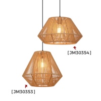Luminaire suspendu en corde de coton de couleur naturelle pour salle à manger, café, restaurant, style nordique, lampe suspendue pour bar, éclairage moderne