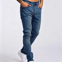 Jean vintage taille mi-haute en denim de haute qualité, coupe slim, personnalisable pour homme – Collection Rejuvenation