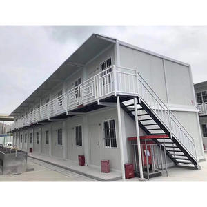 Casa prefabricada de dos pisos de fácil montaje, dormitorio temporal móvil modular para uso en exteriores, hecha de panel sándwich - Product Image 6