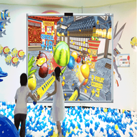 Jeux de projection interactive au sol, restaurants, hôtels, aires de jeux pour enfants, jeux au sol tactiles, 255 points tactiles, installation facile
