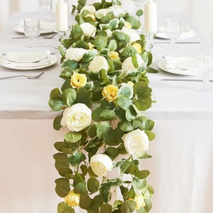 Bruiloft Pioen Rotan Wijnstok Decoratie Bloem Tafelloper Voor Centerpieces Decoratie Voor Bruiloft - Product Image 4