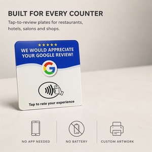 แท็กอะคริลิค NFC สำหรับรีวิวธุรกิจของ Google ที่เขียนซ้ำได้ สำหรับการสำรวจความพึงพอใจของลูกค้าและชื่อเสียงออนไลน์ - Product Image 4