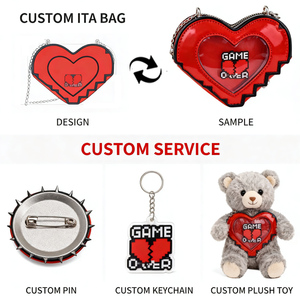 Bolsos de cuero de marca, bolsos Ita, mochilas Ita, accesorios, insignias, llaveros y muñecos IP personalizados, únicos, estéticos y bonitos, disponibles en línea. - Product Image 2