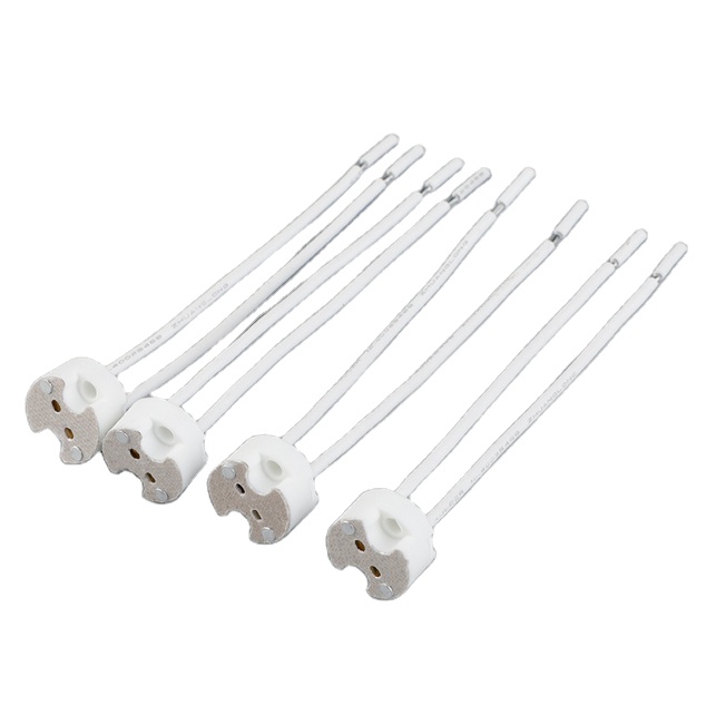 MR16 аксессуары для освещения керамический держатель лампы Розетка mr16 с силиконовым кабелем 15 см