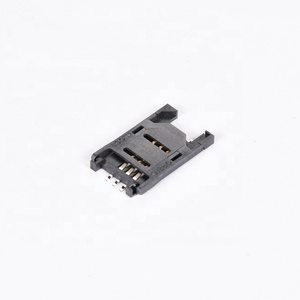 Đầu Nối Thẻ Nhớ Micro Sd Tf <span class=keywords><strong>6</strong></span> <span class=keywords><strong>Pin</strong></span> 1.27Mm 2.54Mm Đầu Nối Thẻ <span class=keywords><strong>Sim</strong></span> 8 <span class=keywords><strong>Pin</strong></span> Loại Đẩy H2.8mm Đầu Nối Thẻ Thông Minh Khóa Bản Lề - Product Image 2