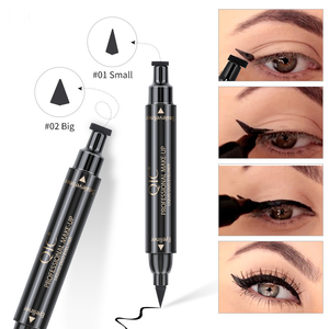 Eyeliner 2 en 1 Pro Eyeliner ailé tampon <span class=keywords><strong>Waterproof</strong></span> maquillage <span class=keywords><strong>Eye</strong></span> <span class=keywords><strong>Liner</strong></span> crayon <span class=keywords><strong>Eye</strong></span>-<span class=keywords><strong>Liner</strong></span> liquide noir - Product Image 5