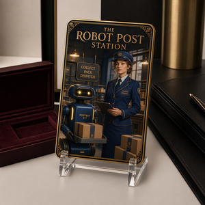 Cartes à collectionner en métal personnalisées, la Station Robot, impression HD, en acier inoxydable, pour collectionneurs de cartes TCG et cadeaux - Product Image 4