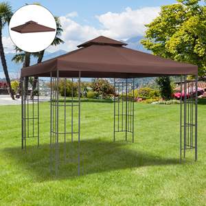 DB pour Offre Spéciale auvent de remplacement couverture UV à 2 niveaux pour modèles de gazebo extérieur 9.8 'X 9.8' 01-0153 9.84 'X 9.84' - Product Image 2