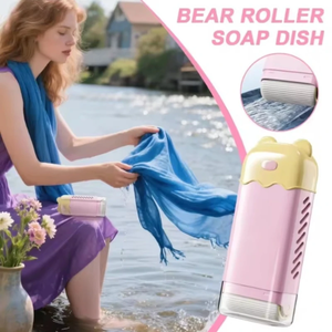 Nuevo Soporte para Esponja de Fregado Manos Libres, Jabonera Multifuncional con Caja de Burbujas, Rodillo Esponjoso con Drenaje Automático para Baño - Product Image 5