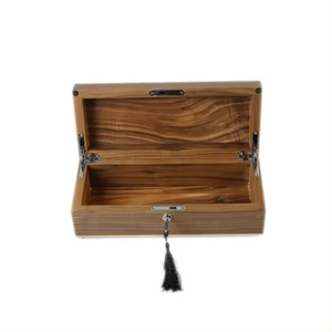 Eco-Friendly <b>Storage</b> Gift <b>Box</b> MDF Veneer <b>Lockable</b> Handmade Custom Natural Craft Wooden Rectangle DS Brand - Product Image 3