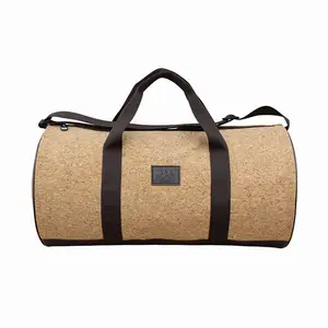 Bolsa <span class=keywords><strong>de</strong></span> <span class=keywords><strong>corcho</strong></span> reciclable, ligera, ecológica, para deporte, gimnasio, lona natural para viaje - Product Image 1