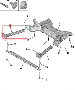OE 350875 350876 pièces de voiture plaque d'extension de support avant pour Peugeot 3008 308CC <span class=keywords><strong>308SW</strong></span> RCZ citroën DS4 DS5 - Product Image 2