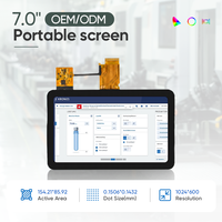 Professionelles Fabrikmodul Giantpower 7 Zoll 1024x600 IPS TFT LCD mit 27-LED-Hintergrundbeleuchtung für Automotive, Industriesteuerung und Smart-Anwendungen