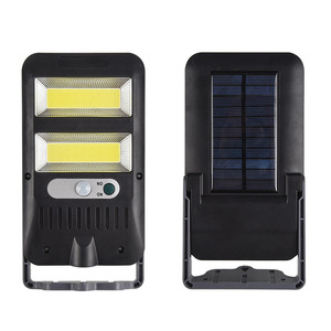 Lampe solaire de jardin LED, applique murale extérieure avec capteur pour villa, jardin, garage, éclairage d'entrée - Product Image 4