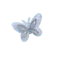 Feutre tissu diamant papillon bricolage pour Costume artisanat cheveux accessoires rose paillettes strass papillon pour chaussures coque de téléphone