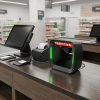 Módulo Escáner de Códigos de Barras QR 1D de Alto Rendimiento, Sensor CMOS, Luz LED, RJ-45, CPU de 32 bits, 1 Año de Garantía, Lector de Escritorio Android