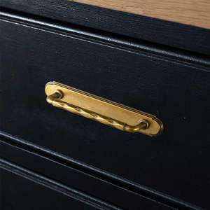 Goo-Ki <span class=keywords><strong>5</strong></span> polegadas zinco liga puxadores do armário quadrado acabamento moderno 2-Pack durável mobiliário hardware para sala de estar armários - Product Image 3