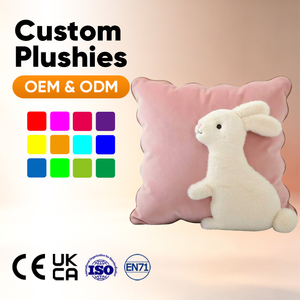 Coussin en peluche vert pastel personnalisé OEM, ensemble ours en peluche avec coussin de siège, rembourrage en coton PP, unisexe, pour cadeaux d'anniversaire et de Noël - Product Image 5