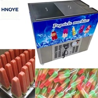 Duurzame commerciële ijslollymachine, 304 roestvrijstalen mallen, hoge capaciteit 2000 stuks/dag