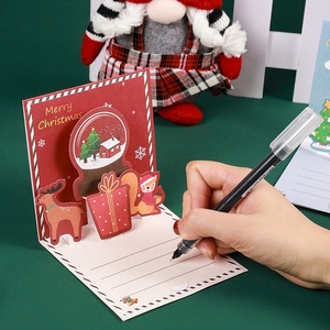 Libro de Tapa Dura 3D Navideño, Diseño Minimalista Moderno, Impresión a Cuatro Colores, Plegable, Hecho a Mano, Regalo DIY, Doble Pliegue - Product Image 4