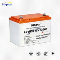 Batterie de scooter à décharge profonde 12V120AH 1.44KWh LiFePO4 de qualité automobile, haute densité énergétique, conception compacte pour la mobilité pliable