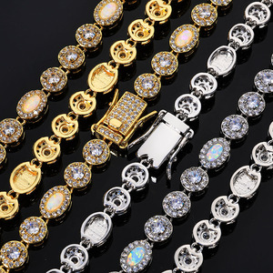 สร้อยคอเงินแท้ 925 ประดับมอสซาไนต์ทรงลูกปัด ดีไซน์ฮิปฮอป หรูหรา ระดับ VVS สำหรับผู้ชายและผู้หญิง เครื่องประดับสุดหรู - Product Image 4