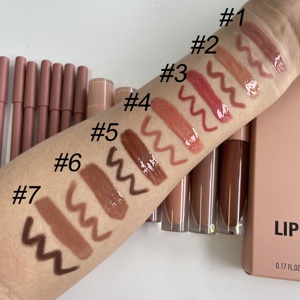 طقم ملمع شفاه من اصنعها بنفسك يمكنك وضع شعارك عليها خصيصًا من نباتي مع بطانة للشفاه - Product Image 4