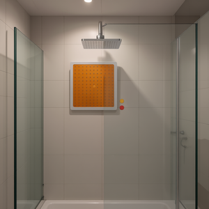 Cabezal de Ducha Cuadrado de 12618 mm, Diseño de Lluvia Naranja, para Baño - Product Image 3