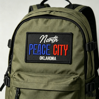 Patch brodé moderne personnalisé, motif fleur et cœur, éco-responsable, thermocollant ou à coudre, pour vêtements streetwear, sacs à dos, sacs et chapeaux