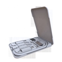 Kit de rangement multifonctionnel pour téléphone portable 3A 60W USB Cable OTG Adapter Storage Box Set