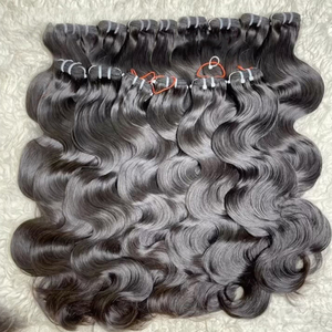 Extensions de cheveux naturels vietnamiens Body Wave Faisceaux humains crus alignés sur les cuticules Style afro et vague profonde lâche du meilleur vendeur - Product Image 1